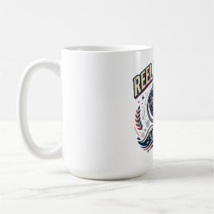Caneca De Café Pai Legal de Carretel Design de Pesca Divertido