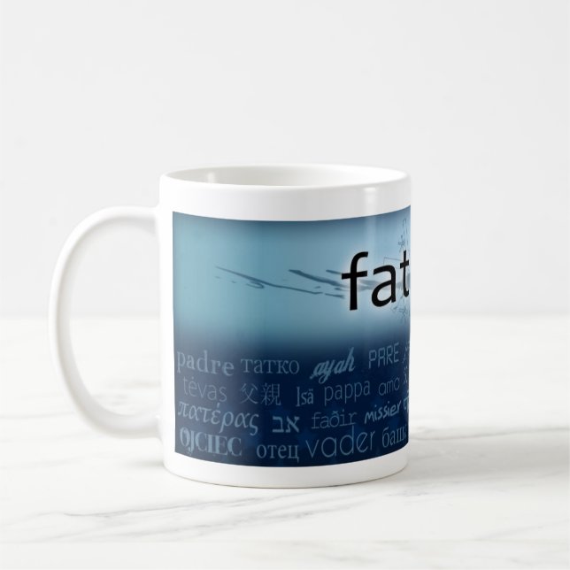 Caneca De Café "Pai - línguas (Esquerda)