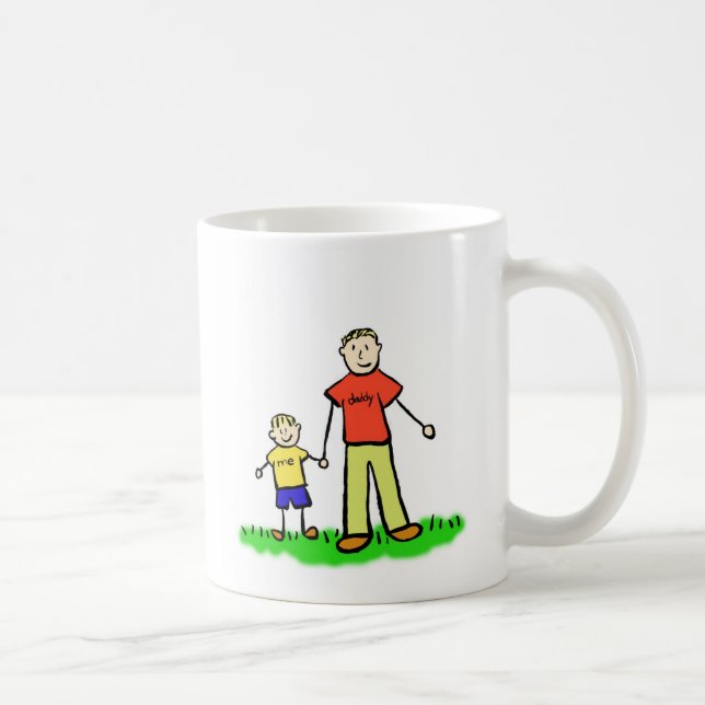 Caneca De Café Pai & Me Mug (loira sem título) (Direita)