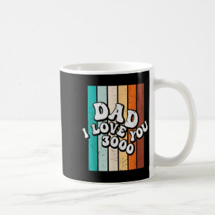 Caneca De Café Pai Mens Eu Te Amo 3000 Engraçado Retro Vintage Fa