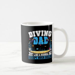 Caneca De Café Pai mergulhador pai pai mergulhador como um normal