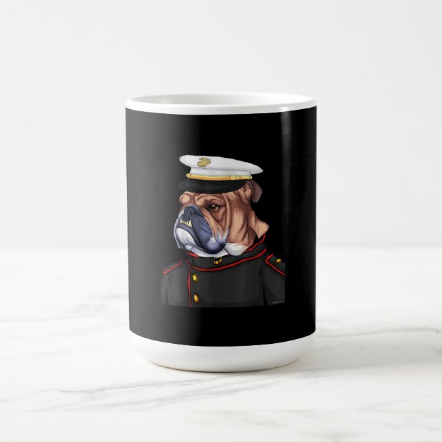 Caneca De Café Pai Militar Armado de Cachorro do Exército (Centro)