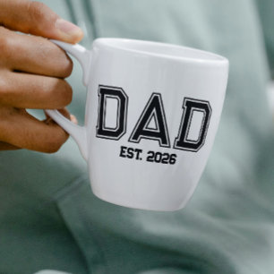 Caneca De Café Pai Minimal Estabelecido Ano Novo Pai