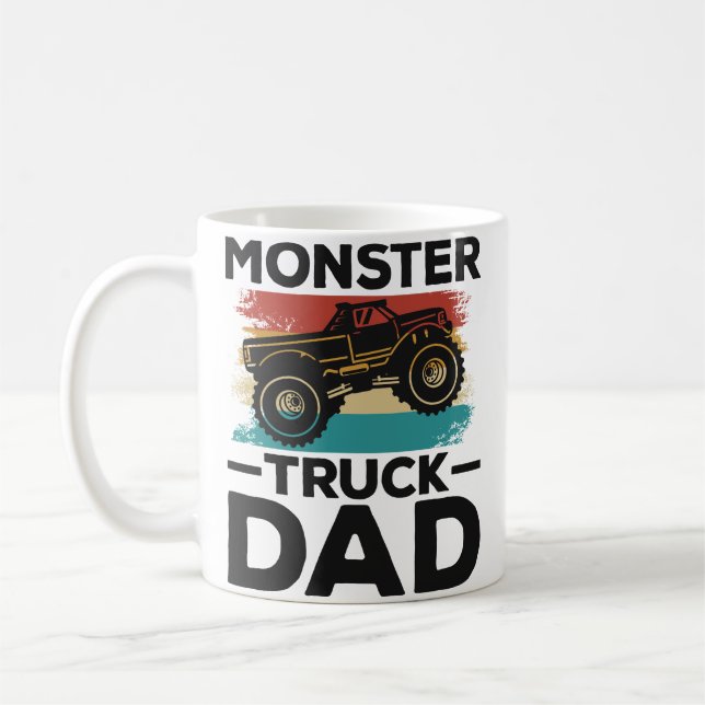 Caneca De Café Pai Monster Truck (Esquerda)
