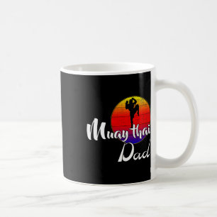 Caneca De Café Pai Muay Thai Vintage Pôr do Sol Retrô Engraçado K
