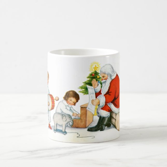 Caneca De Café Pai Natal, crianças e brinquedos (Centro)