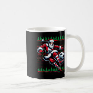 Caneca De Café Pai Natal do Futebol Bruh Engraçado 67 Meme Natal
