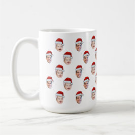Caneca De Café Pai Natal Personalizado Rosto Natal Presente 2 Fot