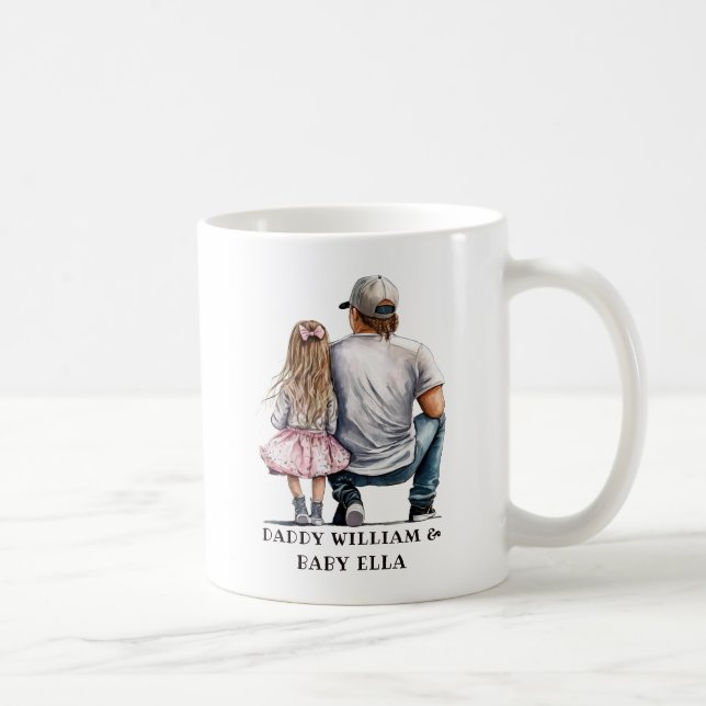 Caneca De Café Pai Negro e Filha Bond (11) (Direita)