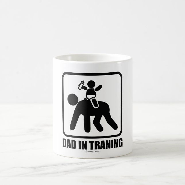 Caneca De Café Pai no treinamento (Centro)