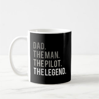 Caneca De Café Pai O Piloto A Legenda Padre Aviation G