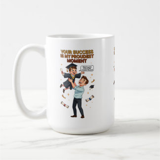 Caneca De Café Pai Orgulhoso Celebrando o Sucesso de Formatura do