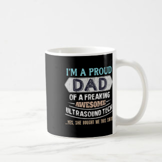 Caneca De Café Pai Orgulhoso Da Filha Técnica De Ultrassom Incrív