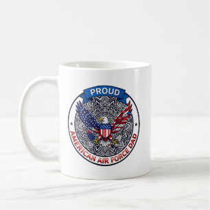 Caneca De Café Pai Orgulhoso da Força Aérea Americana