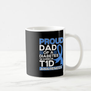 Caneca De Café Pai Orgulhoso De Um Guerreiro Da Diabetes Tipo De