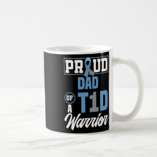 Caneca De Café Pai Orgulhoso De Um Guerreiro T1d Sensibilização P