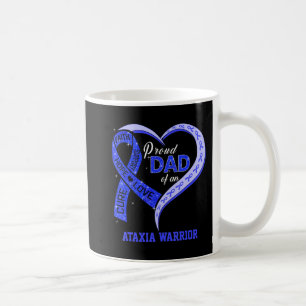 Caneca De Café Pai Orgulhoso De Uma Matchin Azul De Fita Da Guerr