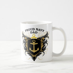 Caneca De Café Pai orgulhoso do marinho