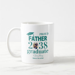 Caneca De Café Pai orgulhoso personalizado de formatura