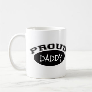 Caneca De Café Pai orgulhoso (preto)