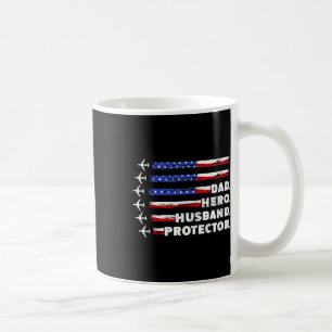 Caneca De Café Pai Patriota Protetor Pai Bandeira Dos EUA