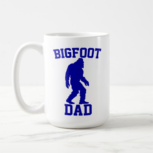 Caneca De Café Pai Pé-Grande - Pé-Grande Engraçado (Esquerda)