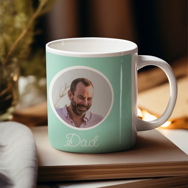 Caneca De Café Pai personalizado de foto (Criador carregado)