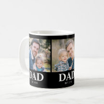 Pai Personalizado Fundado em 3 Foto Dia dos Pais