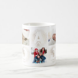 Caneca De Café Pai Personalizado Melhor Que Já Dourado Multifotóg