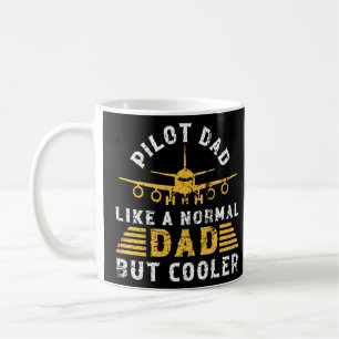 Caneca De Café Pai-piloto como um Pai normal, mas mais resfriado