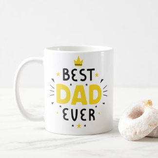 Caneca De Café Pai Preto e Amarelo - Melhor Café
