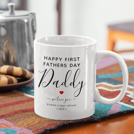 Caneca De Café Pai "Primeiro Dia de os pais" personalizado e boni