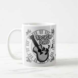 Caneca De Café Pai Rocker