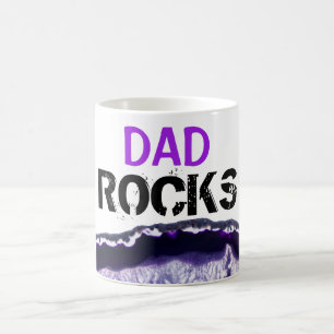 Caneca De Café *~* Pai Rocks Stones Agate Lapidar