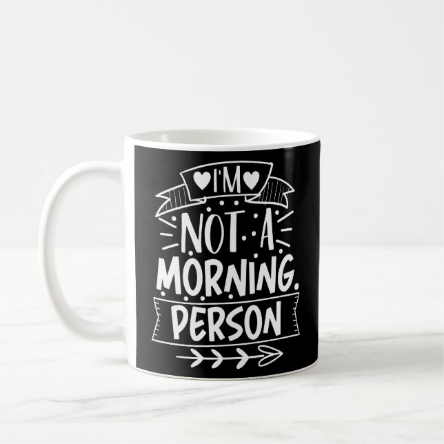 Caneca De Café Pai Sarcástico - Não é uma Pessoa da Manhã (Esquerda)