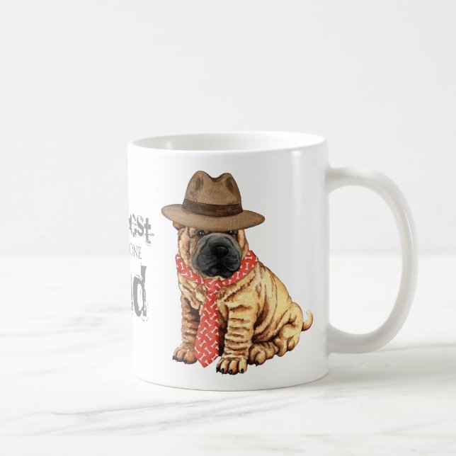 Caneca De Café Pai Shar-Pei (Direita)
