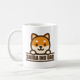 Caneca De Café Pai SHIBA INU - Design Orgulhoso de Pai Shiba Inu