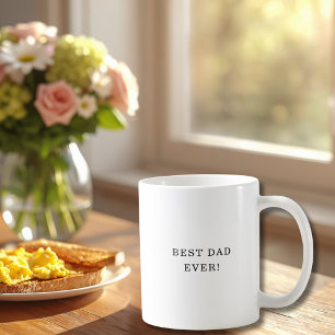 Caneca De Café Pai Simples Minimalista Moderno Melhor do Mundo