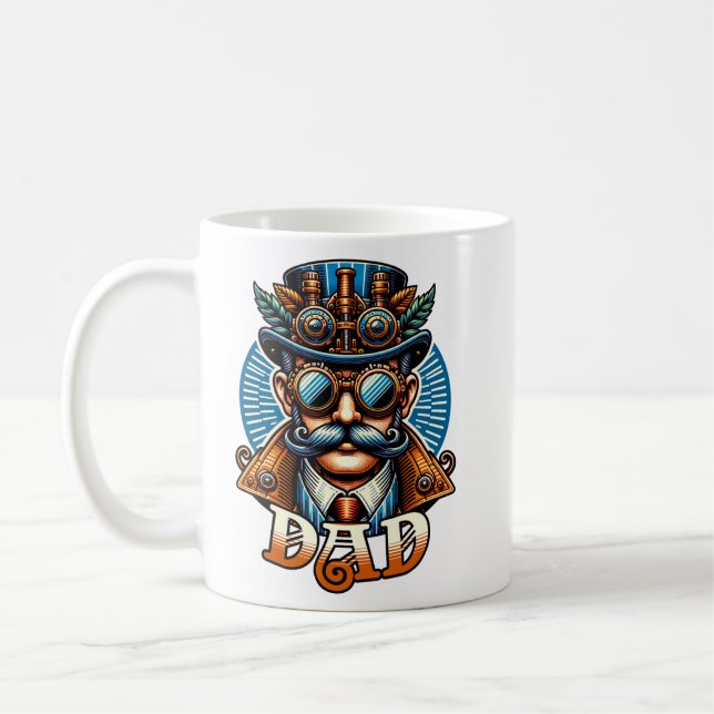 Caneca De Café Pai Steampunk (Esquerda)