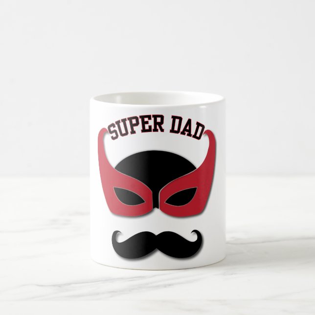 Caneca De Café Pai super com bigode (Centro)