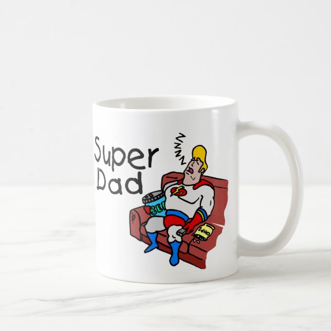 Caneca De Café Pai super (dormir) (Direita)