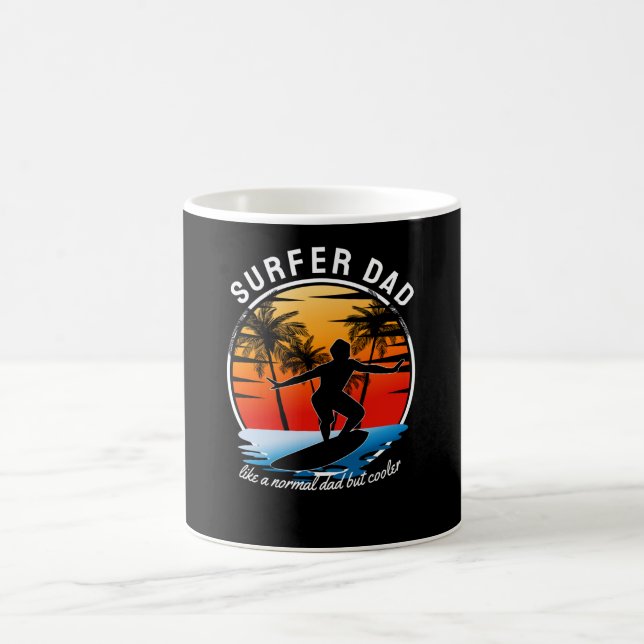Caneca De Café Pai Surfer como um Pai normal, mas mais frio (Centro)
