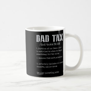 Caneca De Café Pai Tax Definition Men Funny Dia de os pais 4