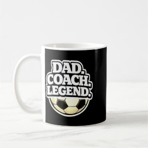 Caneca De Café Pai Treinador Lenda Pai de Futebol Engraçado