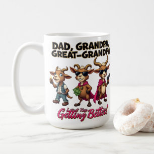 Caneca De Café Pai Vô Bisavô CABRA Melhorando Presente