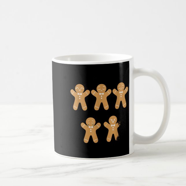 Caneca De Café Pain Scale Gingerbread, Funny Gingerbread Christma (Direita)