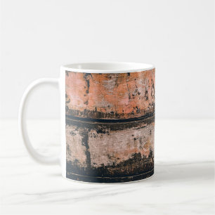 Caneca De Café Painel castanho e laranja