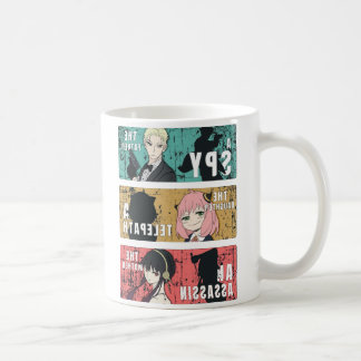 Caneca De Café Painel de Design Pop Art da Família Forger Anime