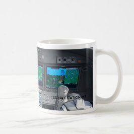 Caneca De Café Painel de instrumento da cabina do piloto do jato