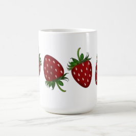 Caneca De Café Painel de Morango